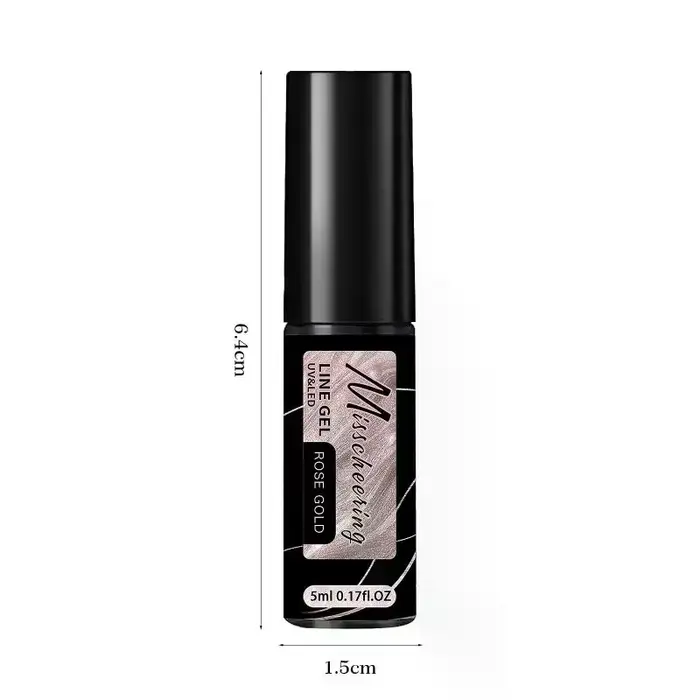 Vernis à ongles gel métallique doré argenté