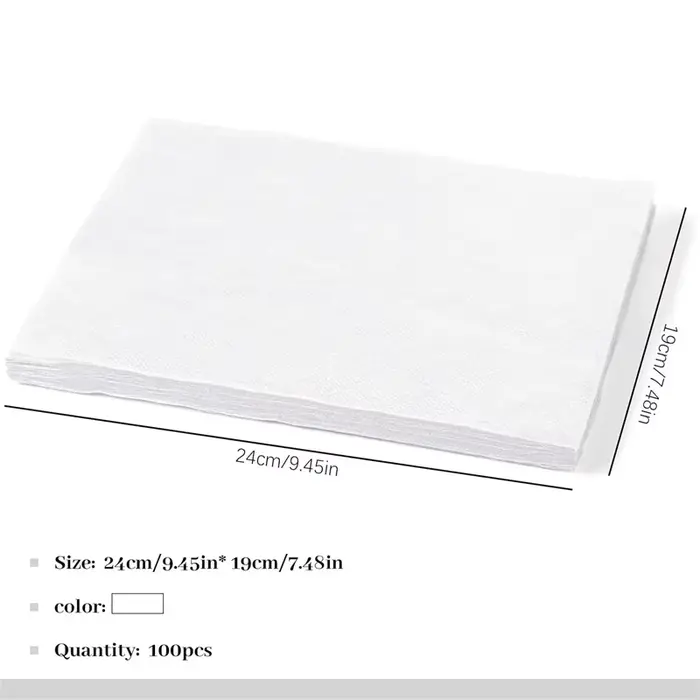 100 feuilles filtre collecteur de poussière d'ongle aspirateur d'ongle collecteur papier filtre Nail Art aspirateur filtre papier tampon d'aspirateur