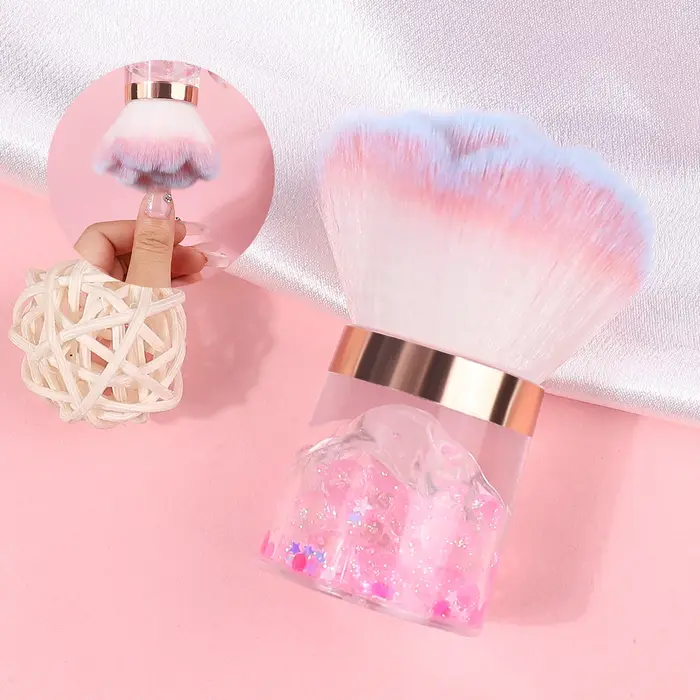 Brosse à tête de champignon et de Rose pour Nail Art