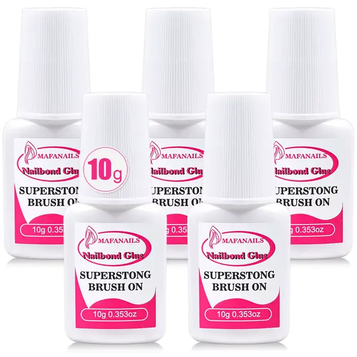 Colle à ongles pour pointes d'ongles, 10g, presse la plus forte (2/3/7/8/10ml), brosse à ongles sur 