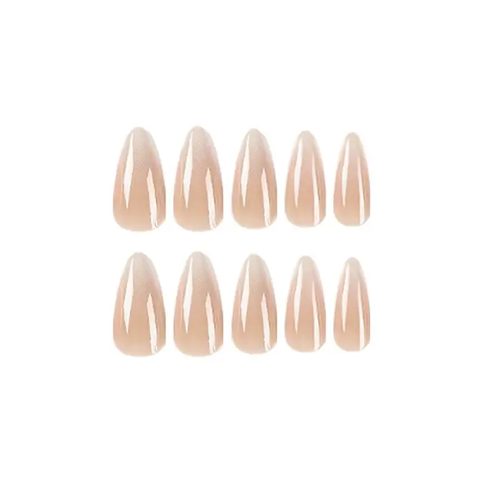 24 faux ongles en forme de goutte d'amande
