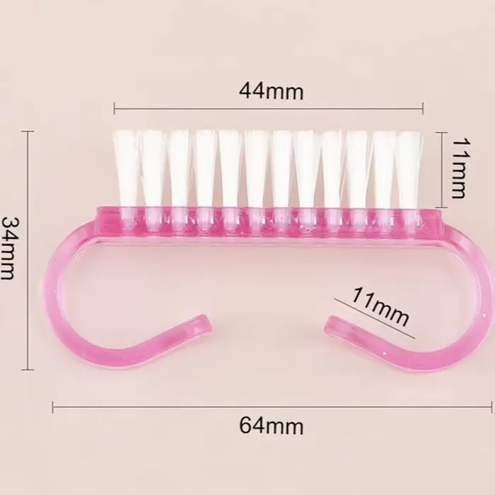 Outil de manucure, brosse à poussière de couleur, brosse à poignée multifonctionnelle pour le nettoy