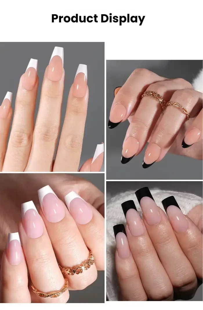Embouts d'ongles français de Style mat