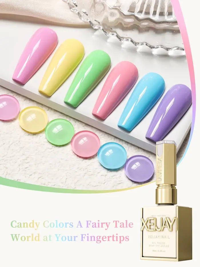 1/6 pièces printemps et été manucure populaire chérie bonbons série 6 couleurs en option vernis à ongles Gel Salon