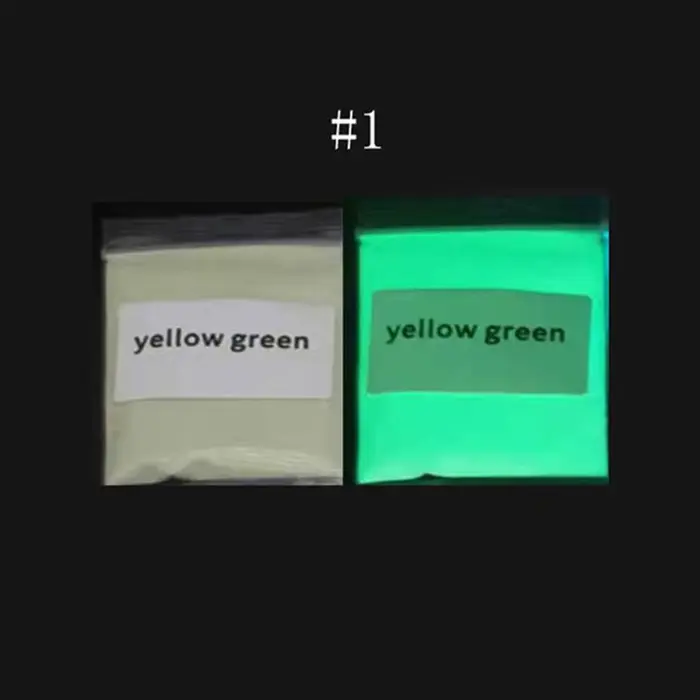 Poudre à ongles au phosphore lumineux, 10g, bleu/vert/rouge, lueur dans l'obscurité, Pigment néon, p