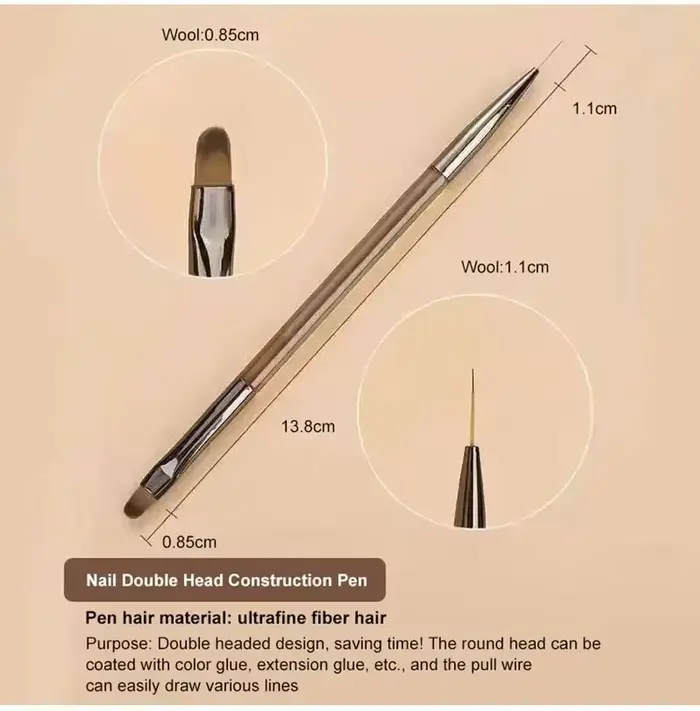 9 pièces brosse à ongles Liner bricolage peinture stylo manucure acrylique dessin