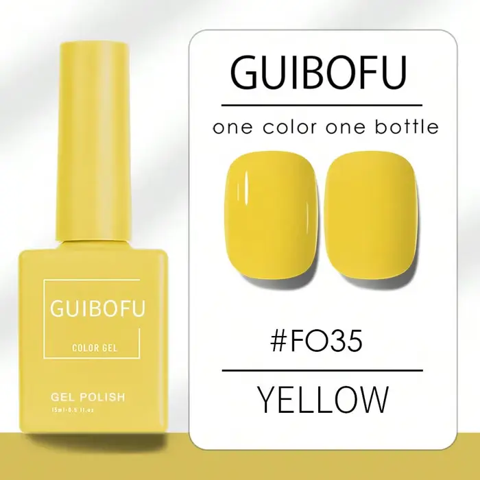 Lot de 3 vernis gel 15 ml vert néon jaune
