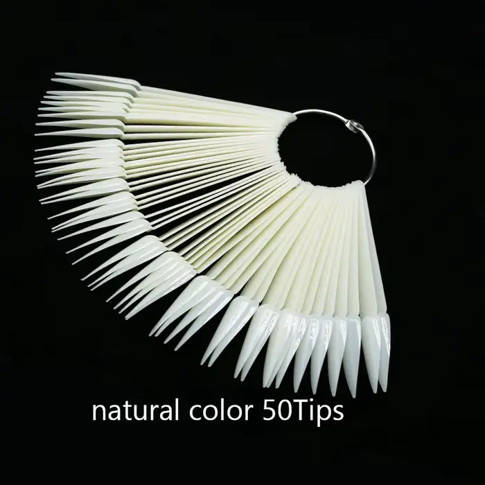 Bâtons d'affichage des ongles, échantillons de faux ongles, vernis Gel, pratique, couleurs naturelle