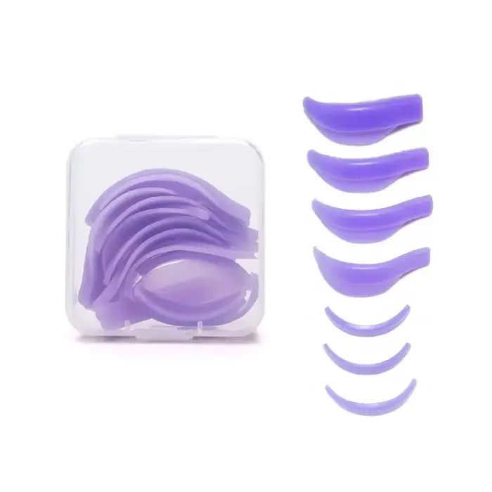 Recyclage 3D cils recourbe tiges bouclier cils Extension fournitures 7 paires par boîte Silicone cil