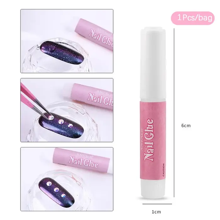 Ensemble de colle à ongles Super forte pour faux ongles