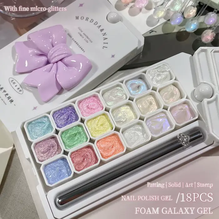 MORDDA 18 Couleurs Gel de modelage semi-solide en pot