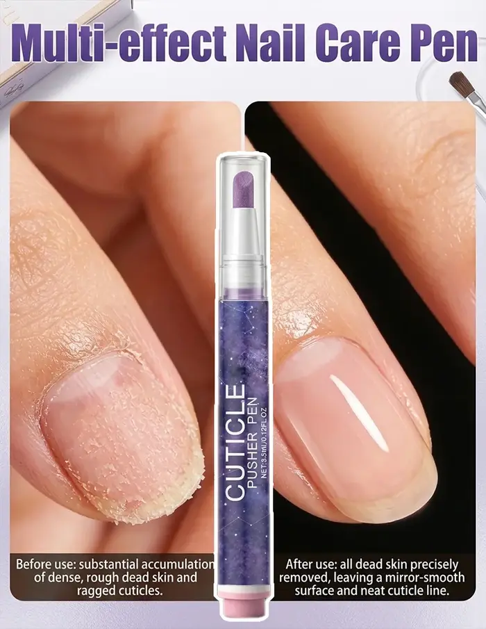 Stylo de soin des ongles – Nettoie la surface, adoucit les cuticules, prépare les ongles pour la manucure.