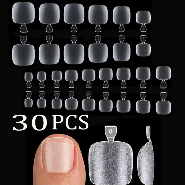 30/150/300/600/1500 pièces faux ongles conseils ensemble Nail Art orteil décoration couverture compl