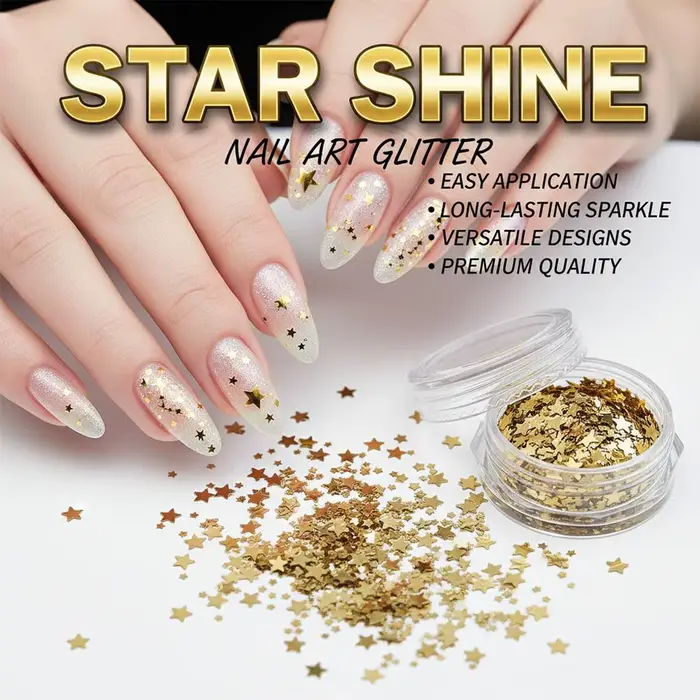 Paillettes argentées pour la décoration des ongles
