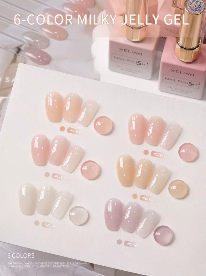 Vernis à ongles gel laiteux XEIJAYI Ice Jelly