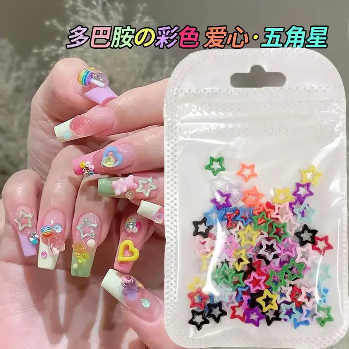 100 pièces Kawaii couleur bonbon lettre ongles strass résine Flatback Alphabet