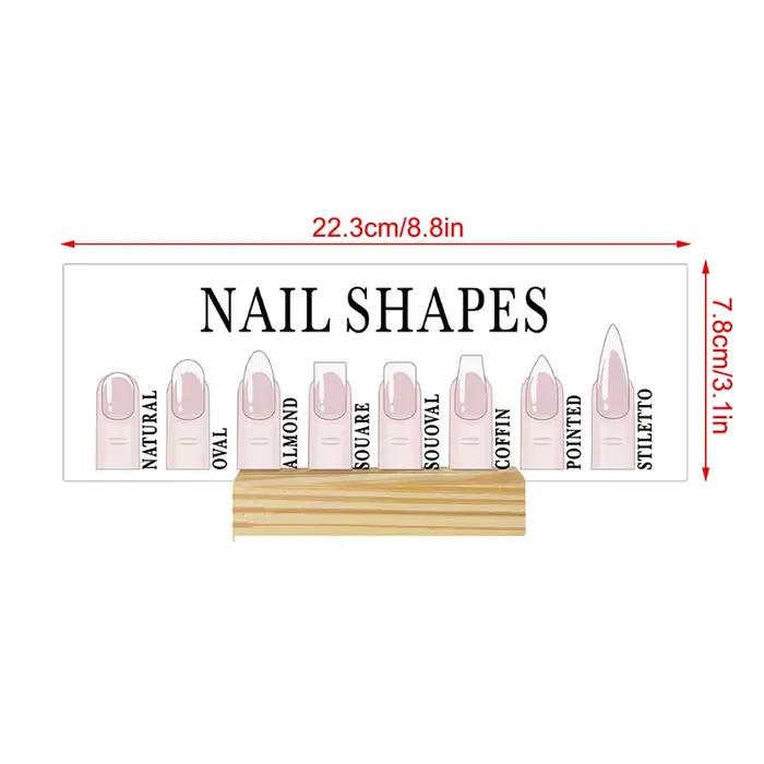 Présentoir à Ongles en Acrylique avec Formes