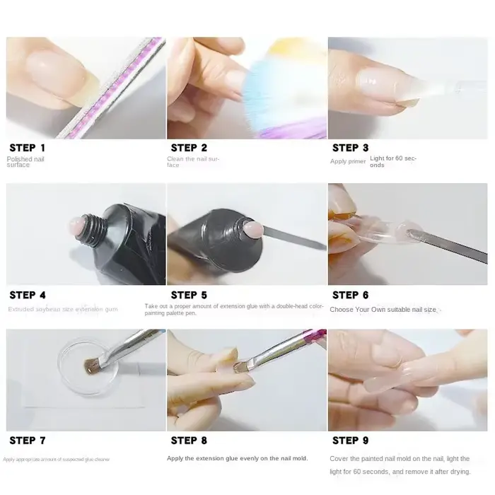 Gel d'extension d'ongles en Poly acrylique
