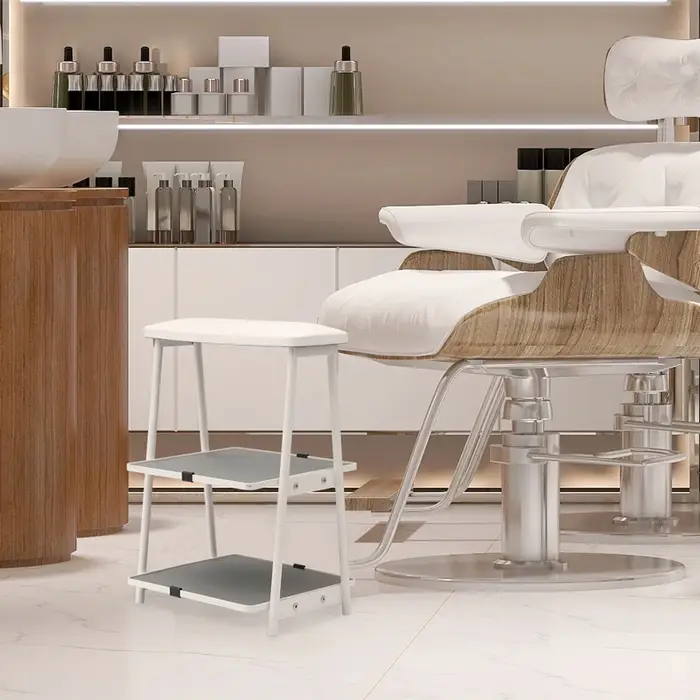 Repose-pieds confortable pour manucure et pédicure, outil multifonctionnel à double couche et tendance pour manucure, tatouage et salon de manucure.