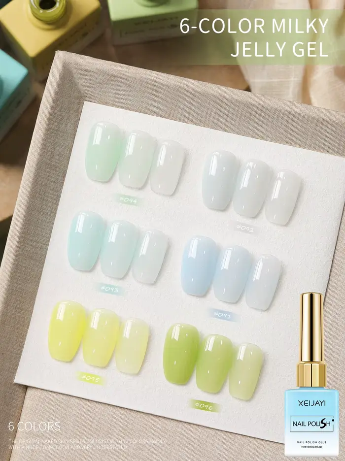 Vernis à ongles gel laiteux XEIJAYI Ice Jelly