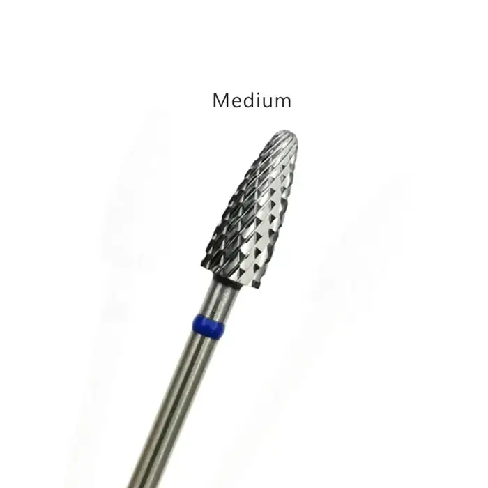 HYTOOS 5mm flamme peu 3/32 carbure forets à ongles manucure bavure enlever Gel électrique fraise accessoires
