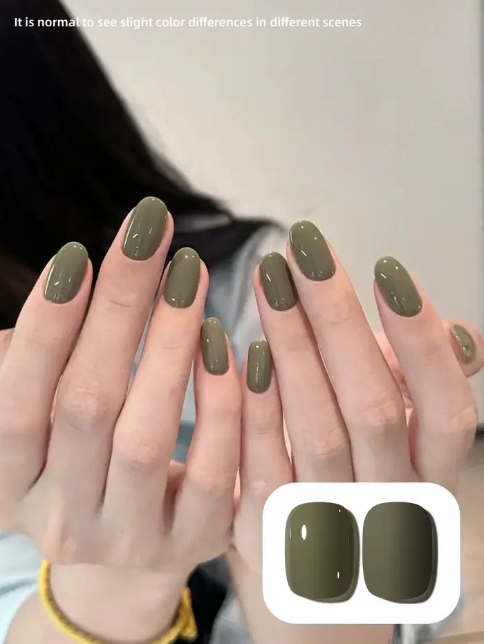 Vernis à ongles Gel vert Olive