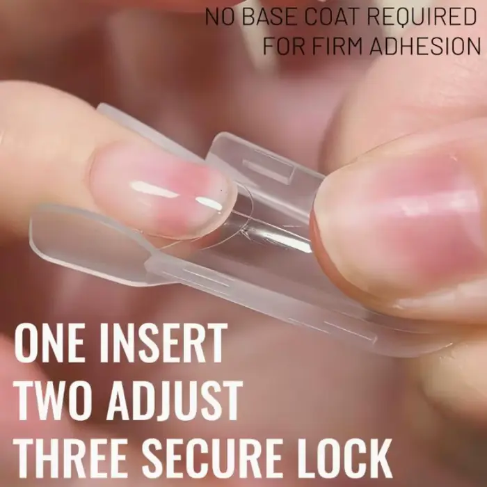 1 Boîte de gabarits à ongles double pour extension rapide