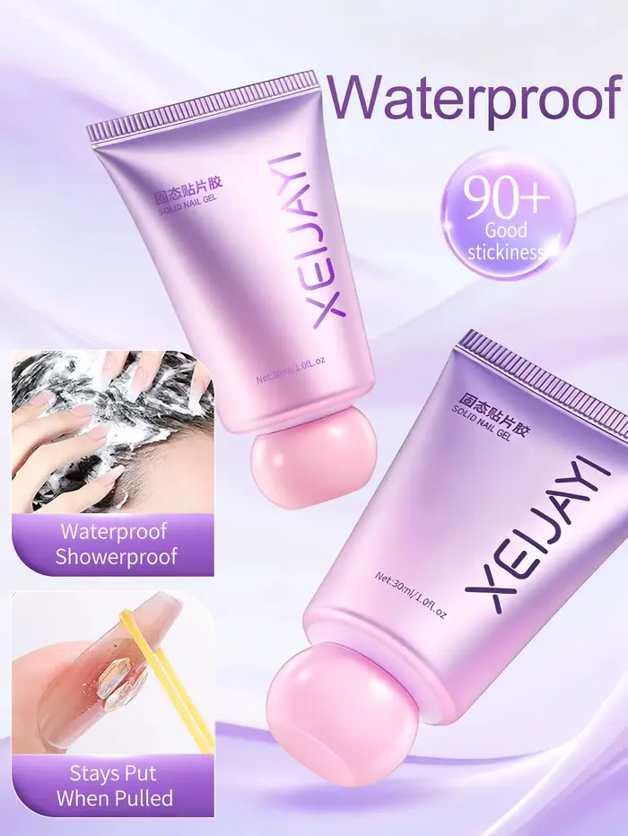 XEIJAYI 1pc 30ml Gel à ongles solide - Gel pour pointes d'ongles