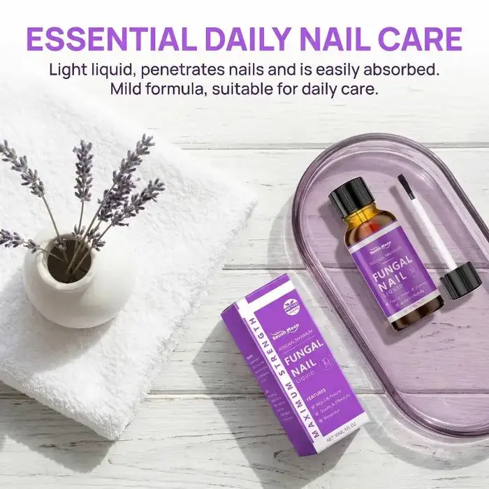 Solution de soin des ongles Nettoyage doux et soin nourrissant quotidien pour les ongles des mains et des pieds