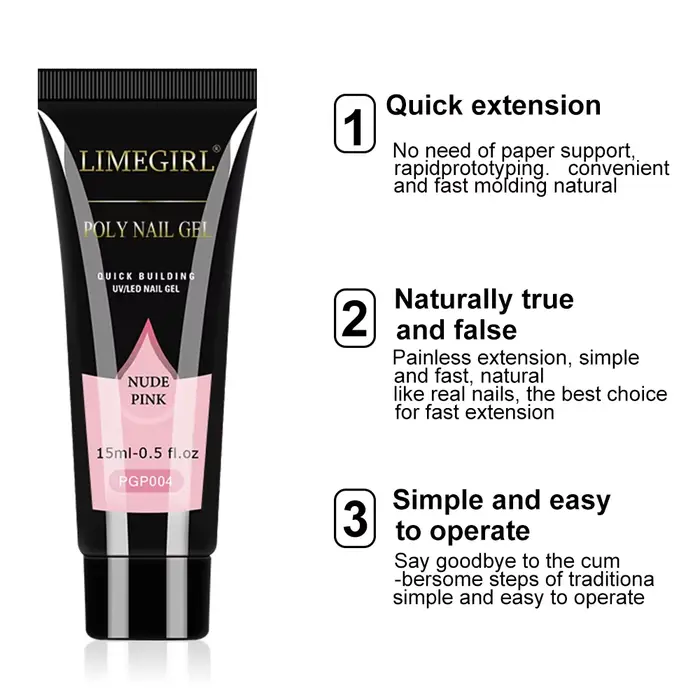 LIMEGIRL Kit de vernis à ongles Gel UV Soak Gel Base Coat Outil de polissage avec lumière LED et perceuse