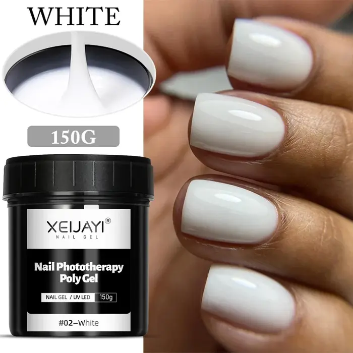 XR-Gel d'extension d'ongles UV LED durci, 150g, acrylique, cristal, salon à domicile, N64.DIY