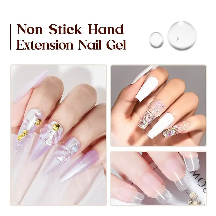 Gel constructeur solide rose/clair/blanc pour ongles Gel dur Extension constructeur Gel pour ongles,