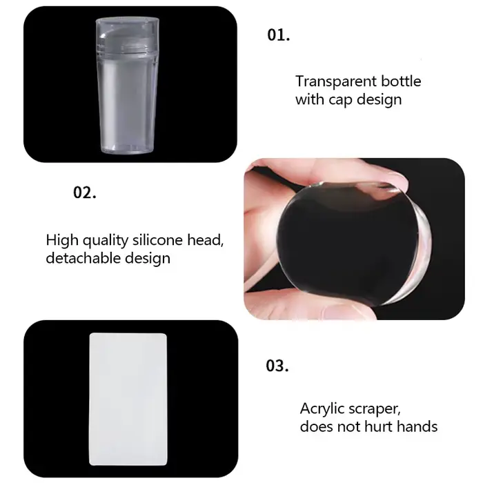 Kit de Plaques de Stamping pour Nail Art