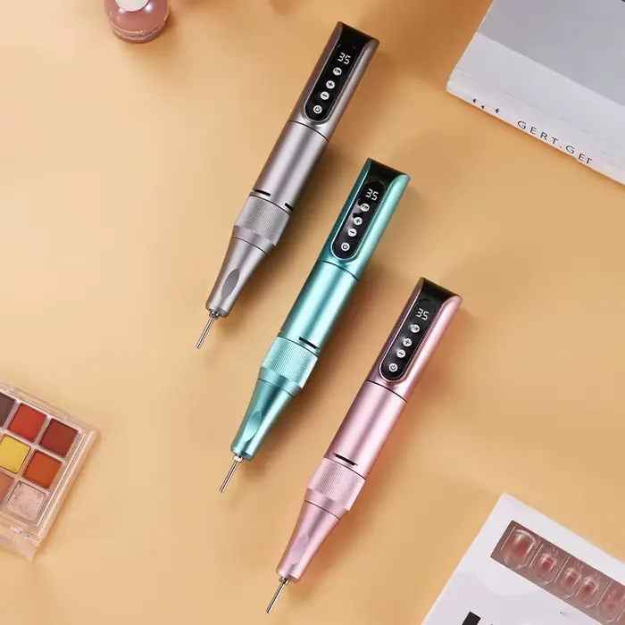 35000rpm sans fil Nail Drill Pen USB Nail lime Polish Pen outil de salon de perceuse à ongles portab