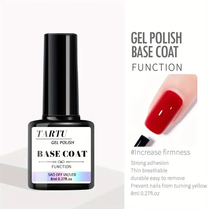 Ensemble de vernis à ongles Gel fonctionnel de 8Ml, avec couche de Base et couche de finition en dia