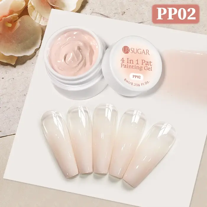 UR SUGAR 8ml Gel de Peinture Ombré Blanc pour Ongles