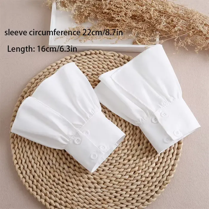 Faux poignets décoratifs en mousseline de soie pour Nail Art