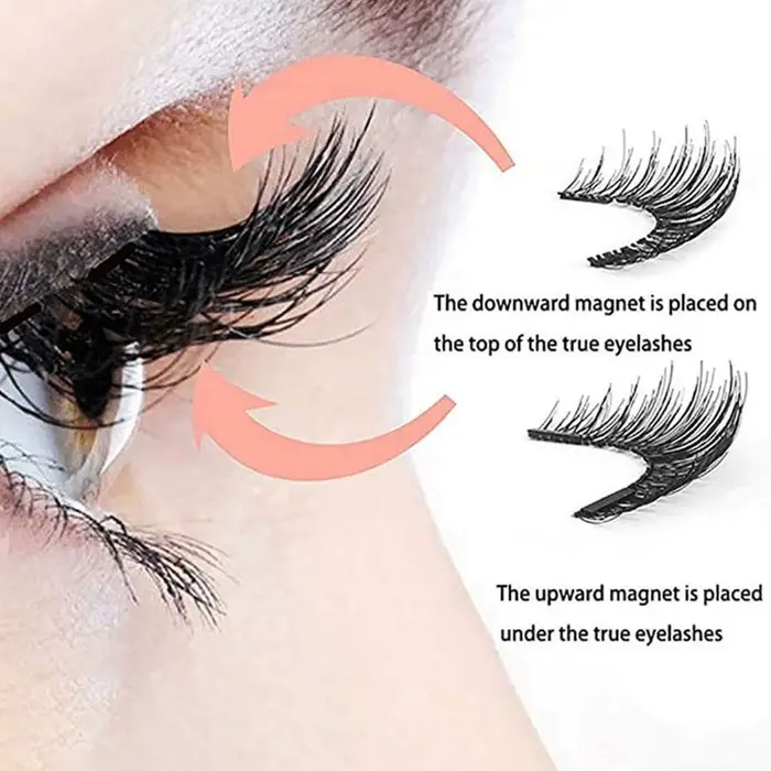 1 Paire de Cils Magnétiques Faciles à Utiliser