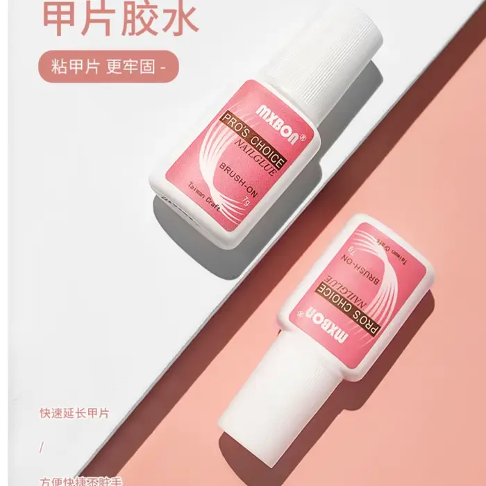 Colle à ongles à séchage rapide, 7g x 3 pots/ensemble, colle Super forte pour faux ongles et strass