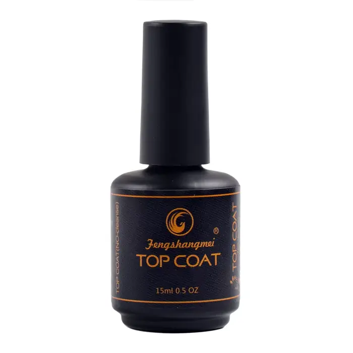 Vernis à ongles Gel Semi-Permanent, couche de finition transparente Super brillante, sans lingette, 