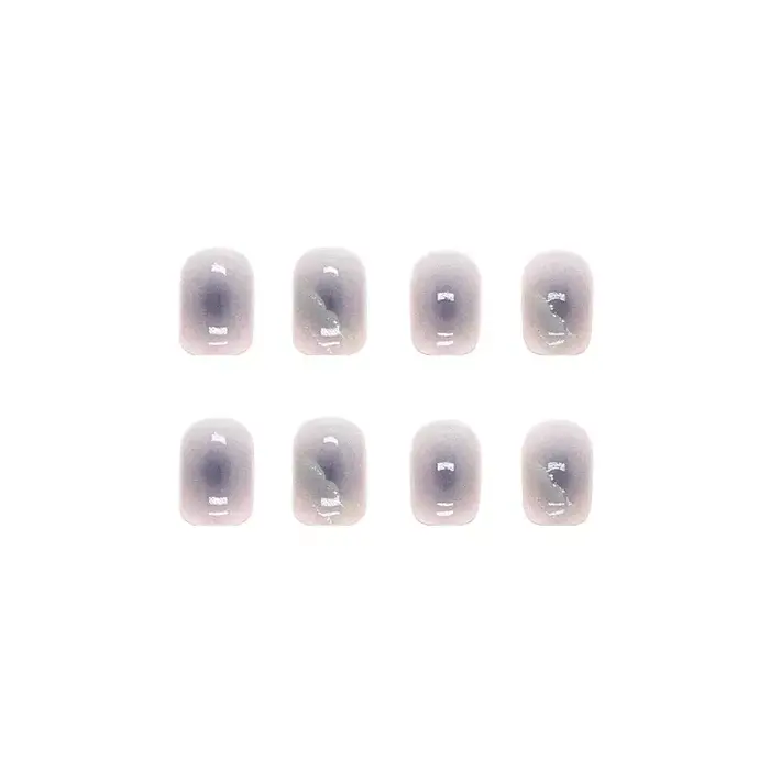 Faux ongles de cercueil courts et ronds réutilisables à couverture complète avec colle
