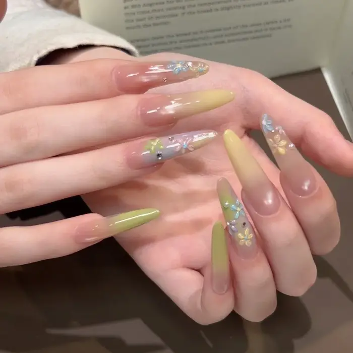 Mini Vernis Gel 4-en-1 Pat Ombre pour Manucure Française, 6 Couleurs, Gel de Peinture Facile à Dégrader, Vernis Solides, Gel Artistique, Cadeau