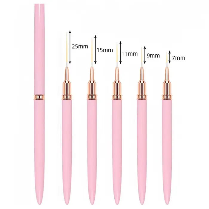 Ensemble de 5 brosses à ongles professionnelles pour manucure