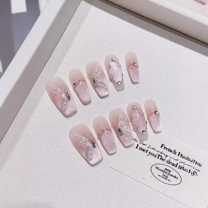 Faux ongles de Ballet mi-longs