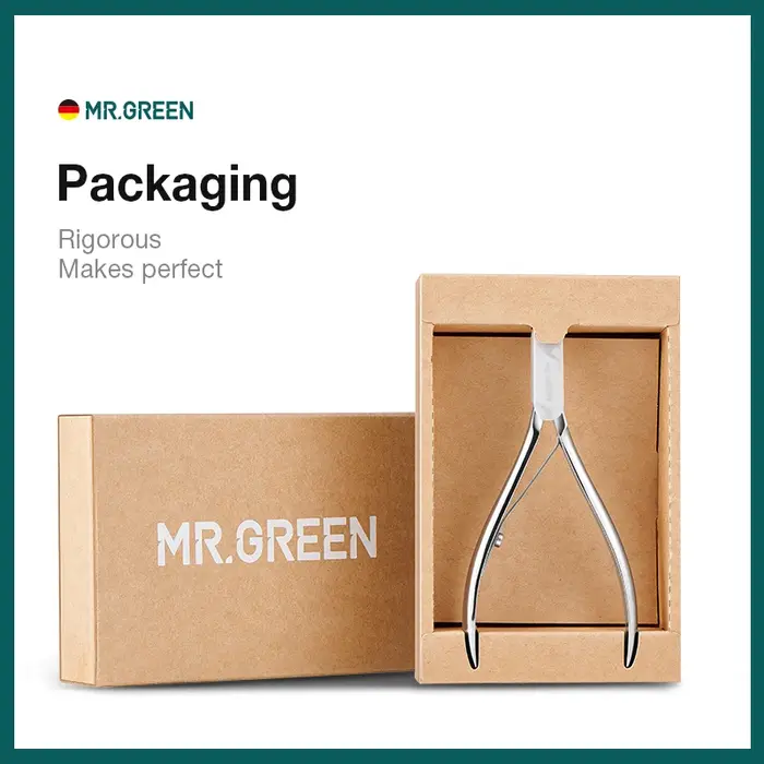 MR.GREEN-Pince à ongles en acier inoxydable, ciseaux de manucure, pince à épiler, tondeuse, dissolva