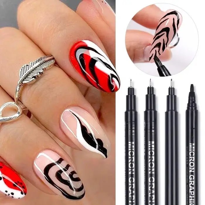 Pinceau pour Nail Art, avec lignes de dessin Ultra-fines