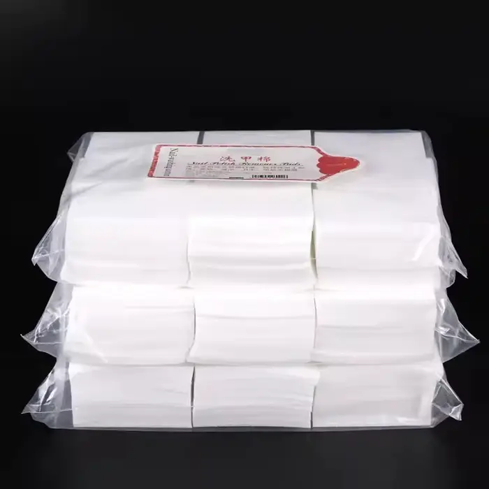 1000/500/100 pièces lingettes à ongles 100% tampons de coton non pelucheux dissolvant de vernis