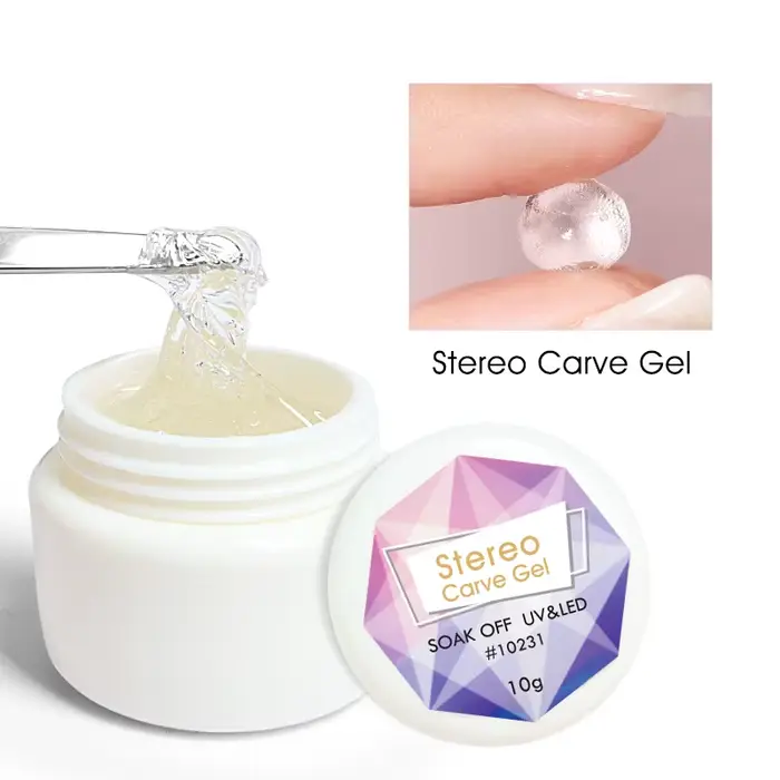 VENALISA stéréo sculpter Gel PVC doux solide Gel pétrir en diverses formes vernis à ongles pour Nail Art Transparent UV Gel tremper