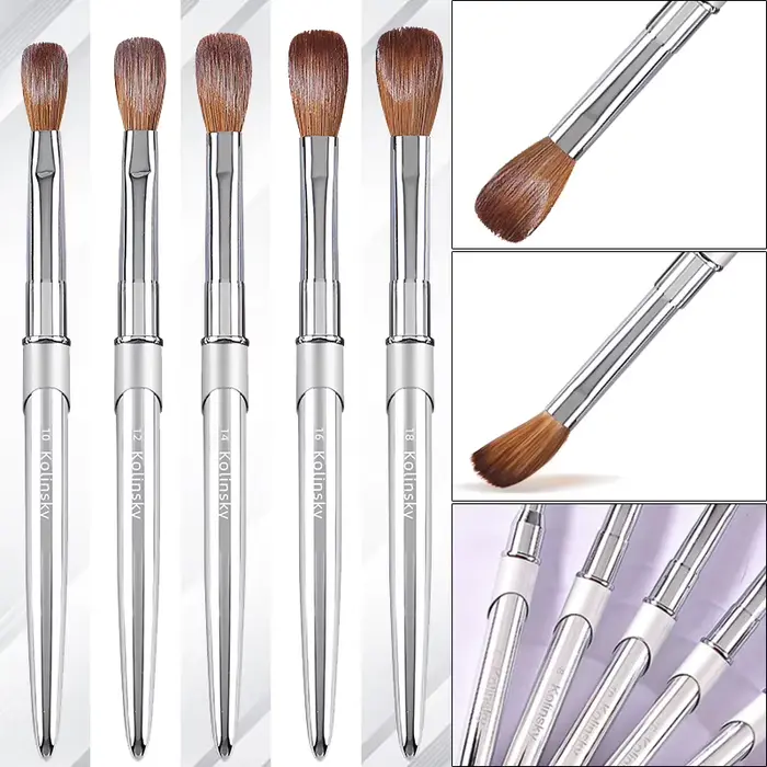 Kolinsky – brosse à ongles en acrylique