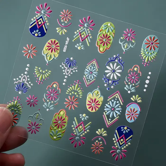 Autocollant pour ongles mexicains